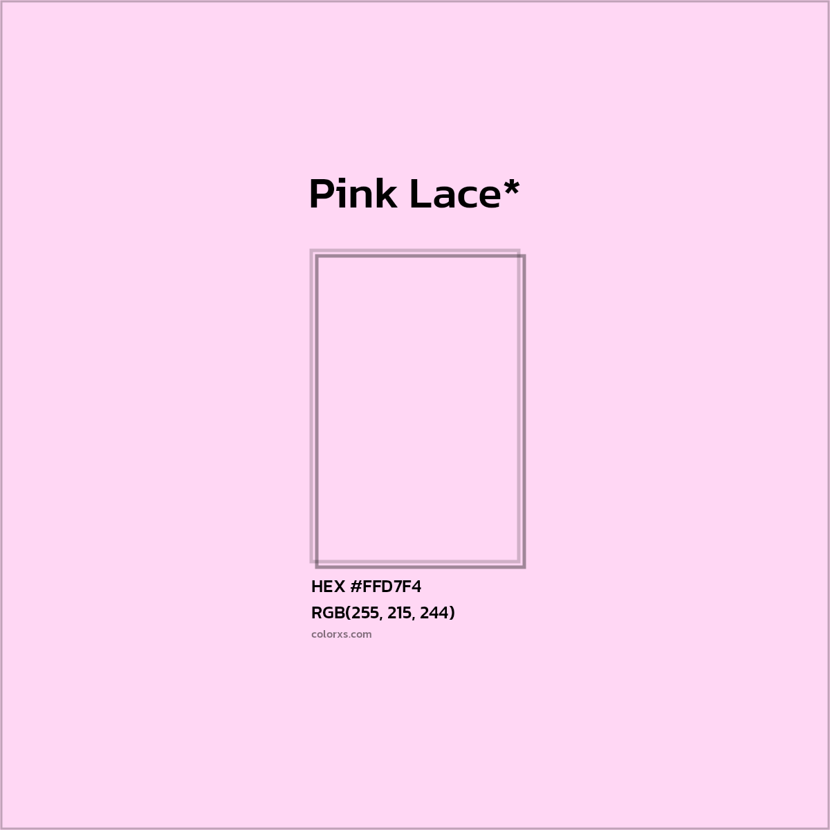 HEX #FFD7F4 Color Name, Color Code, Palettes, Similar Paints, Images