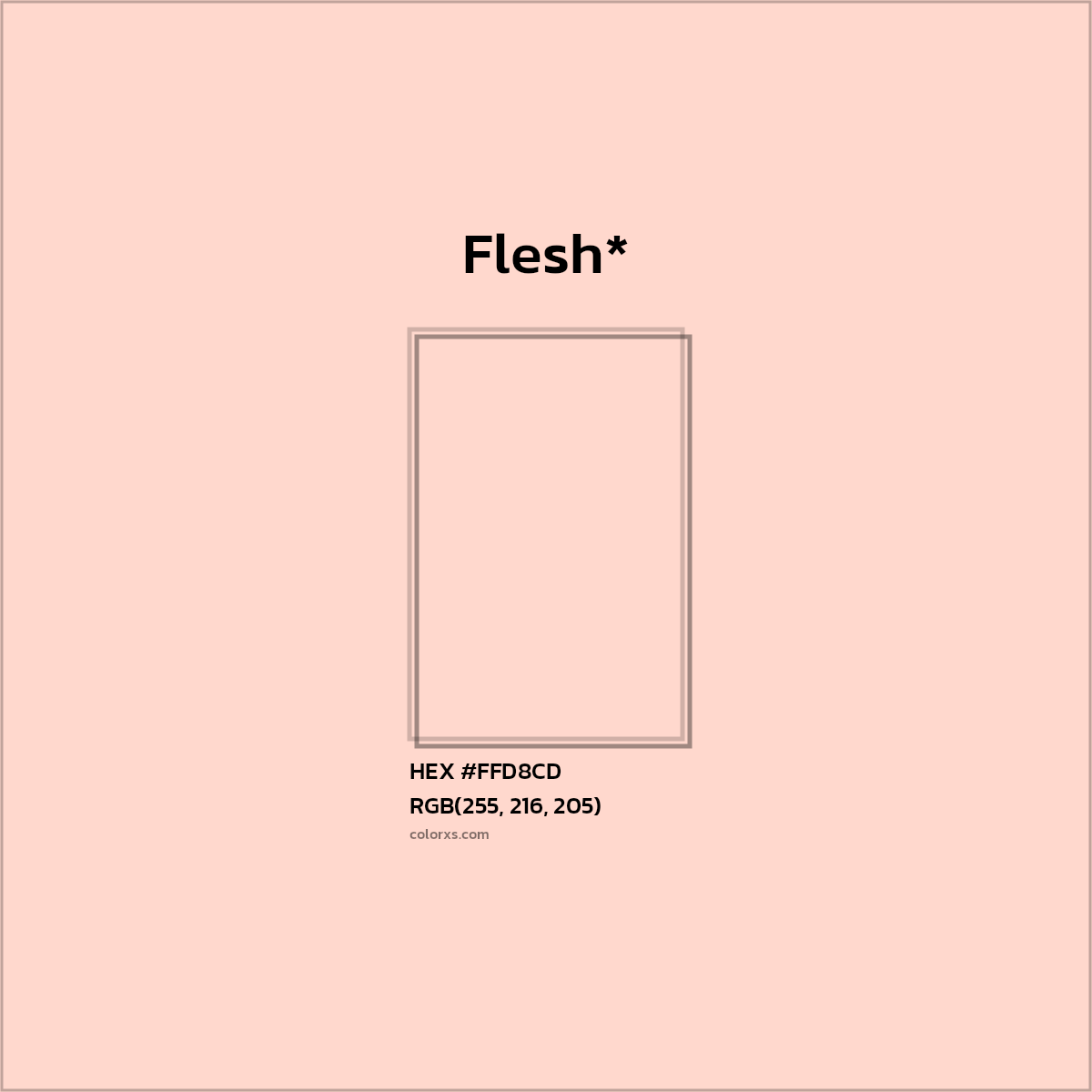 HEX #FFD8CD Color Name, Color Code, Palettes, Similar Paints, Images