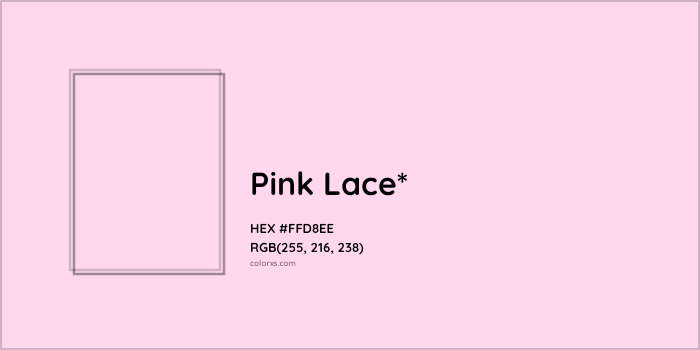 HEX #FFD8EE Color Name, Color Code, Palettes, Similar Paints, Images
