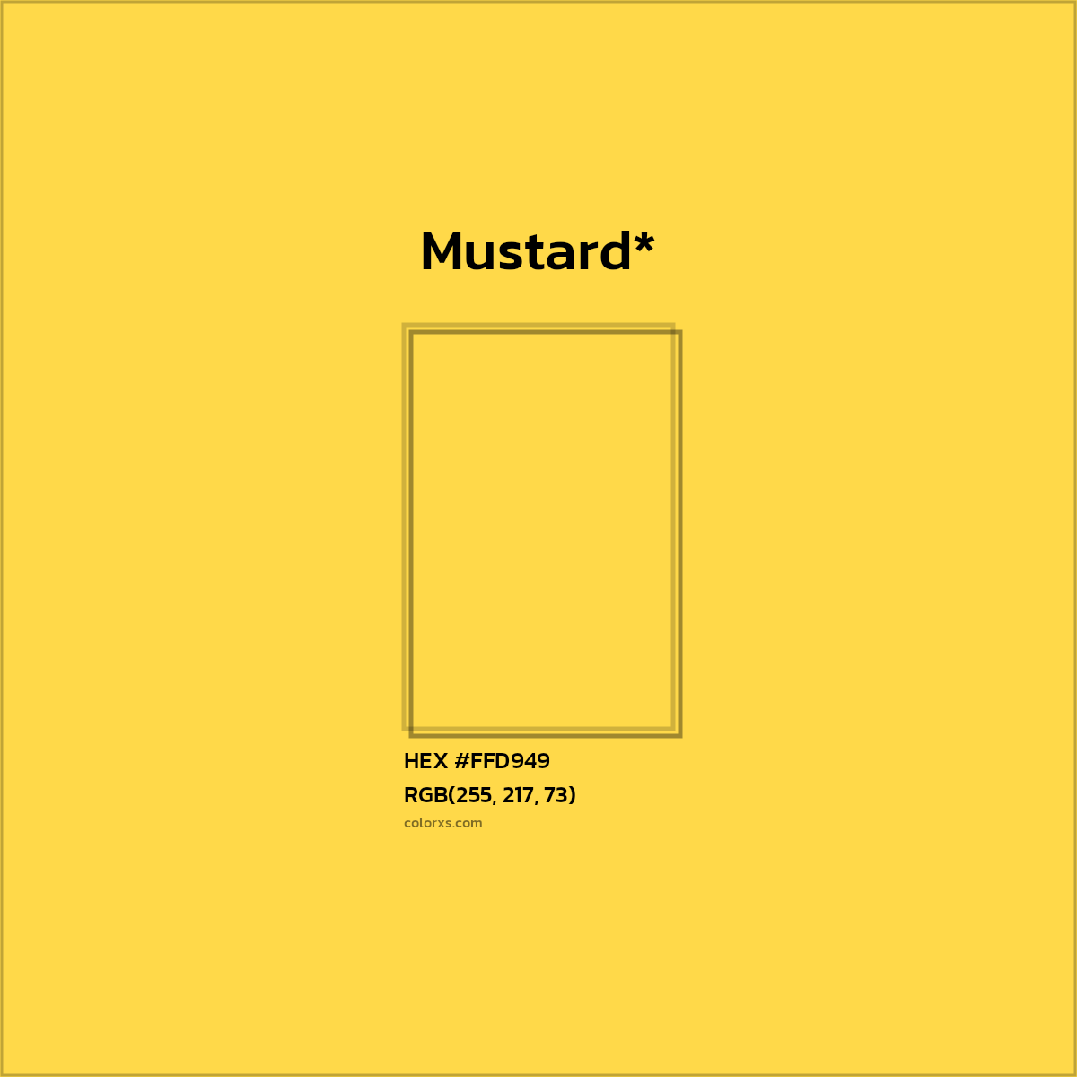 HEX #FFD949 Color Name, Color Code, Palettes, Similar Paints, Images