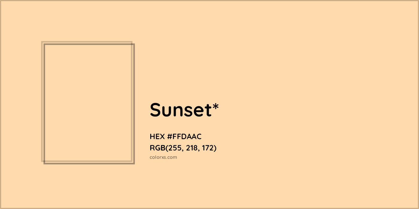 HEX #FFDAAC Color Name, Color Code, Palettes, Similar Paints, Images