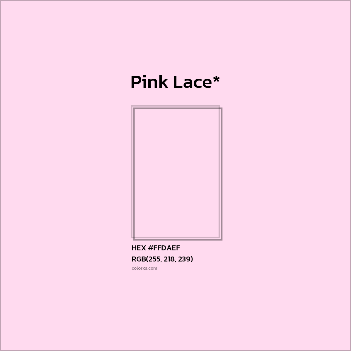 HEX #FFDAEF Color Name, Color Code, Palettes, Similar Paints, Images