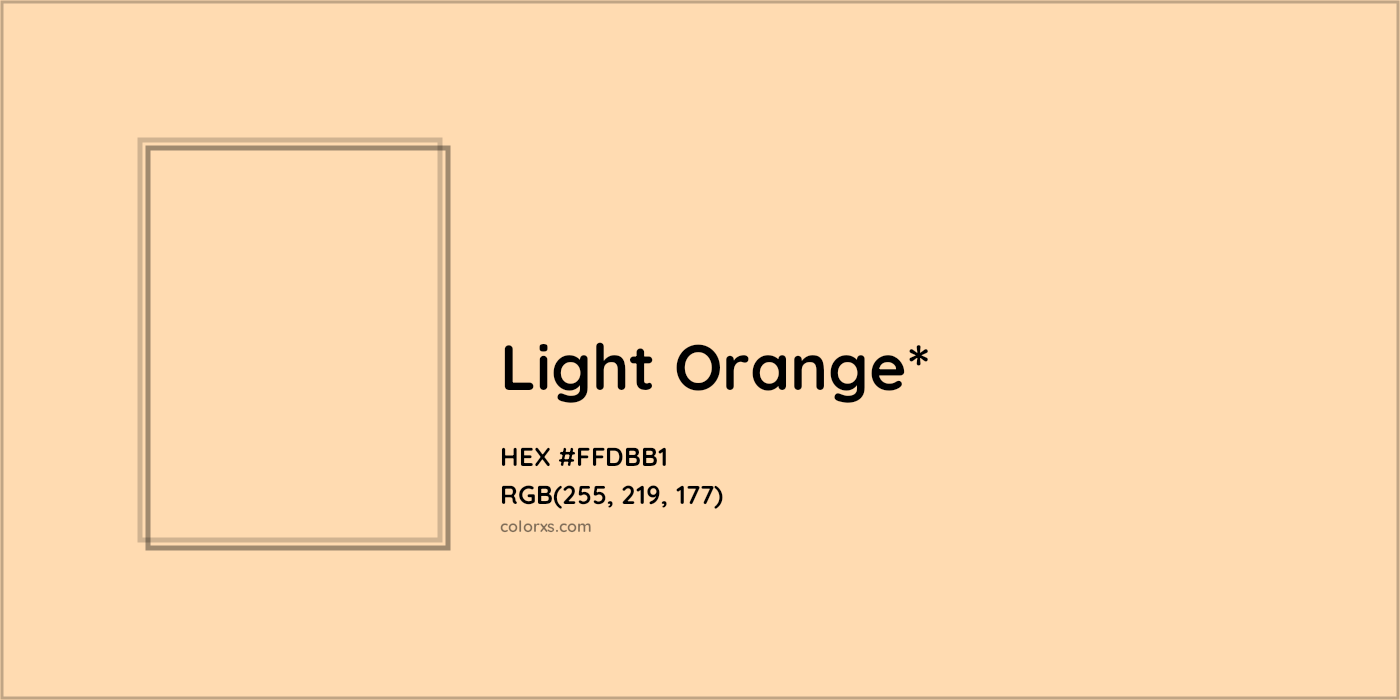HEX #FFDBB1 Color Name, Color Code, Palettes, Similar Paints, Images