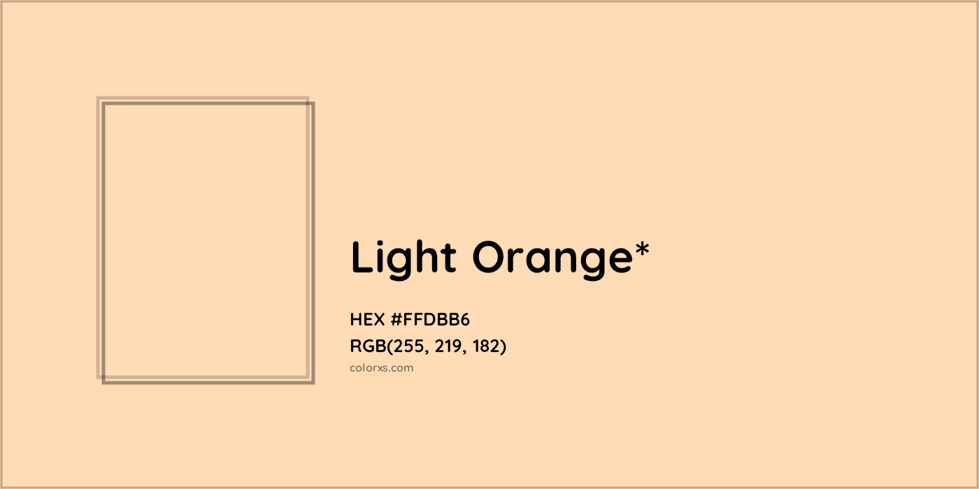 HEX #FFDBB6 Color Name, Color Code, Palettes, Similar Paints, Images