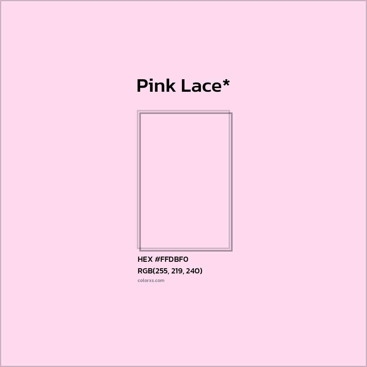 HEX #FFDBF0 Color Name, Color Code, Palettes, Similar Paints, Images