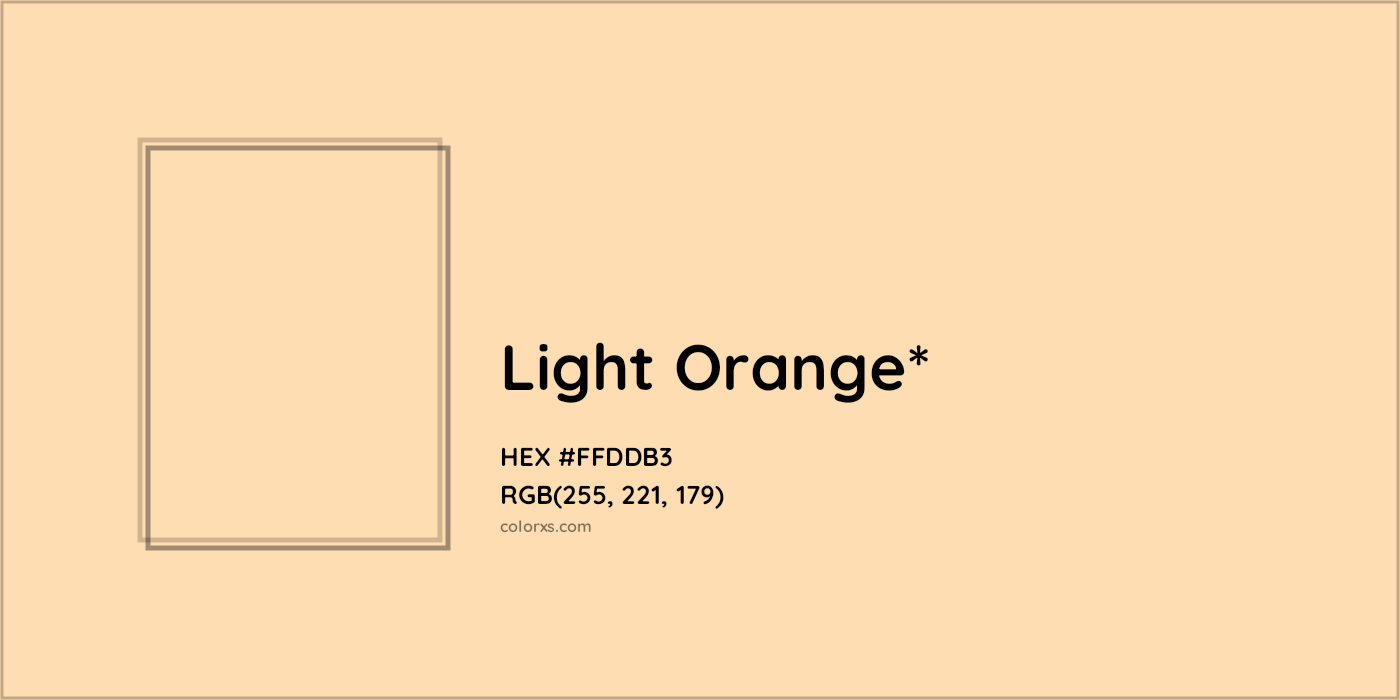 HEX #FFDDB3 Color Name, Color Code, Palettes, Similar Paints, Images