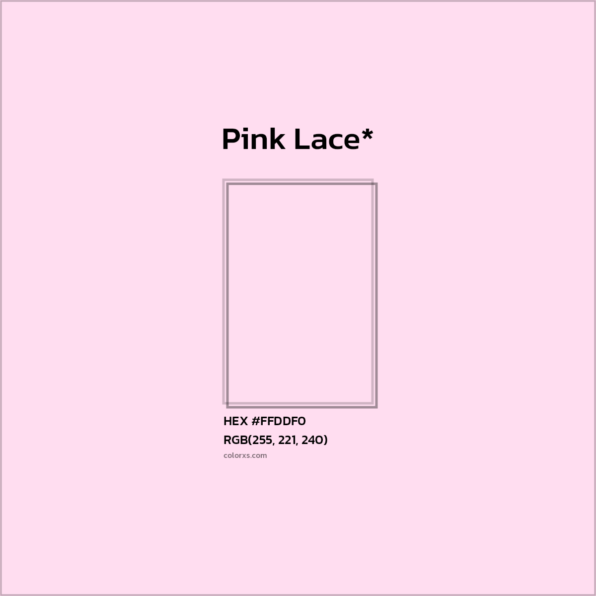 HEX #FFDDF0 Color Name, Color Code, Palettes, Similar Paints, Images