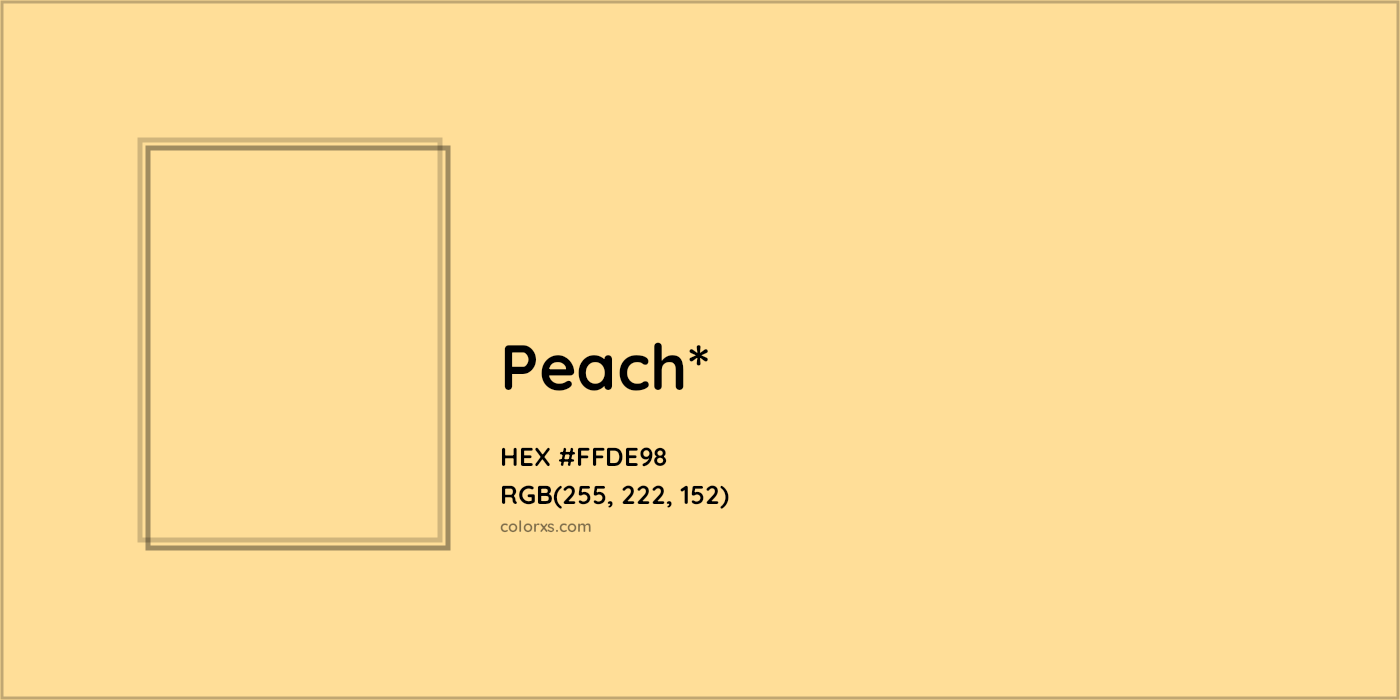 HEX #FFDE98 Color Name, Color Code, Palettes, Similar Paints, Images