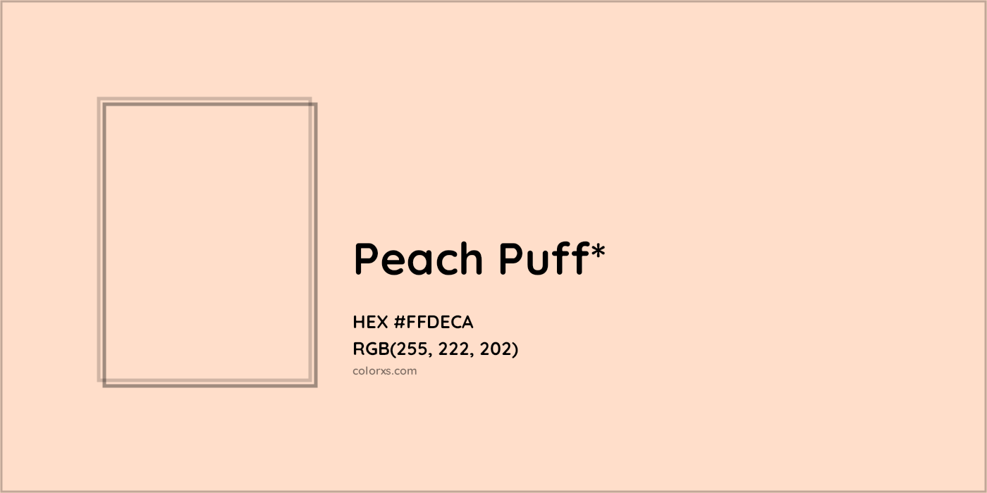 HEX #FFDECA Color Name, Color Code, Palettes, Similar Paints, Images