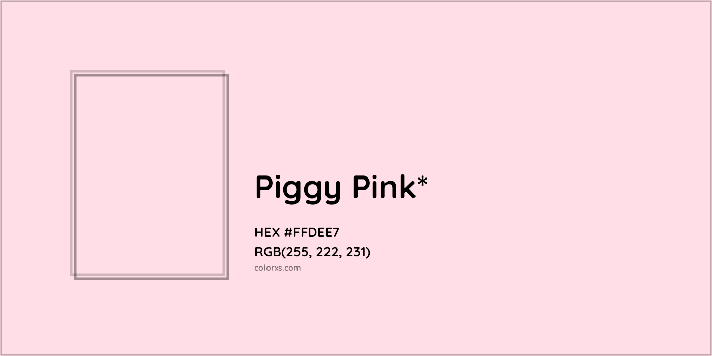 HEX #FFDEE7 Color Name, Color Code, Palettes, Similar Paints, Images