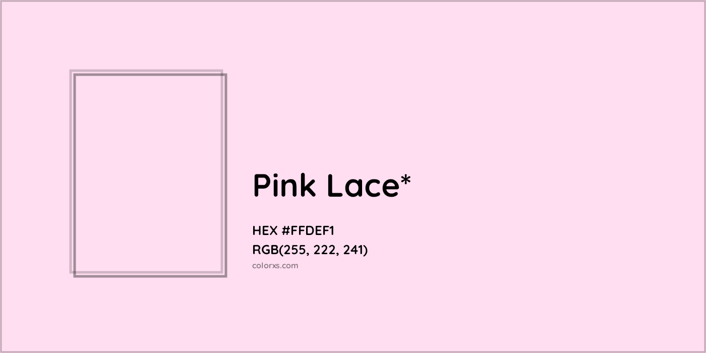 HEX #FFDEF1 Color Name, Color Code, Palettes, Similar Paints, Images
