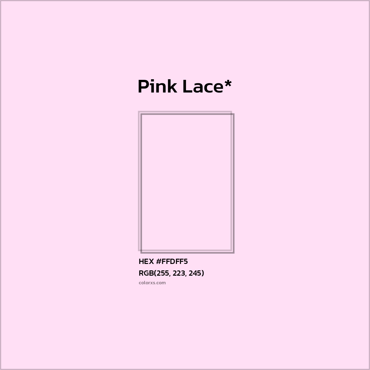 HEX #FFDFF5 Color Name, Color Code, Palettes, Similar Paints, Images