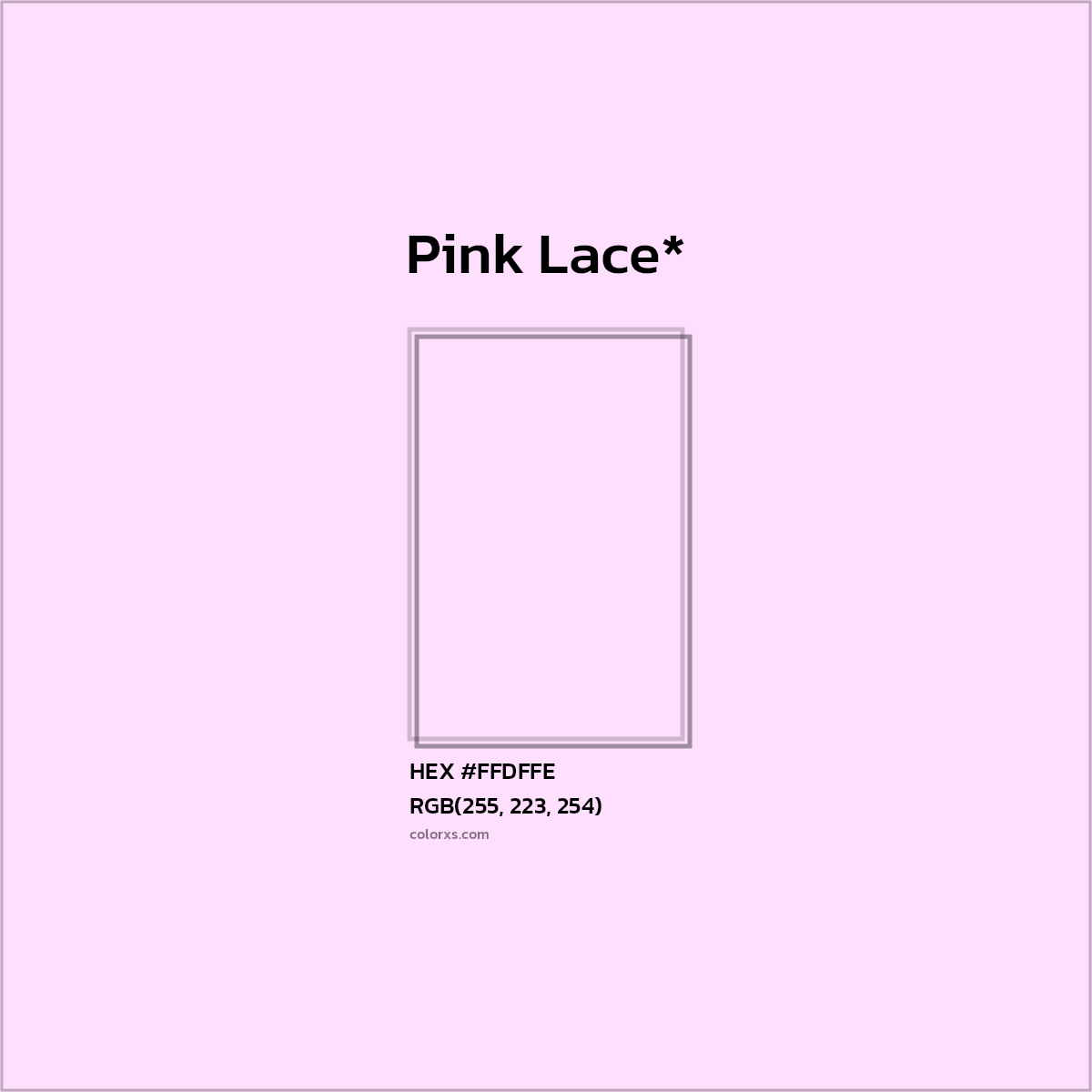 HEX #FFDFFE Color Name, Color Code, Palettes, Similar Paints, Images
