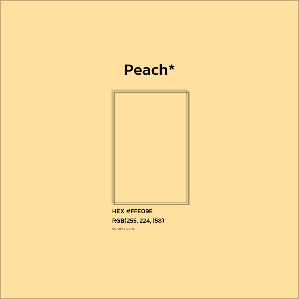 HEX #FFE09E Color Name, Color Code, Palettes, Similar Paints, Images