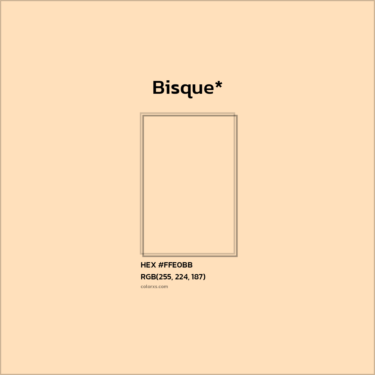 HEX #FFE0BB Color Name, Color Code, Palettes, Similar Paints, Images