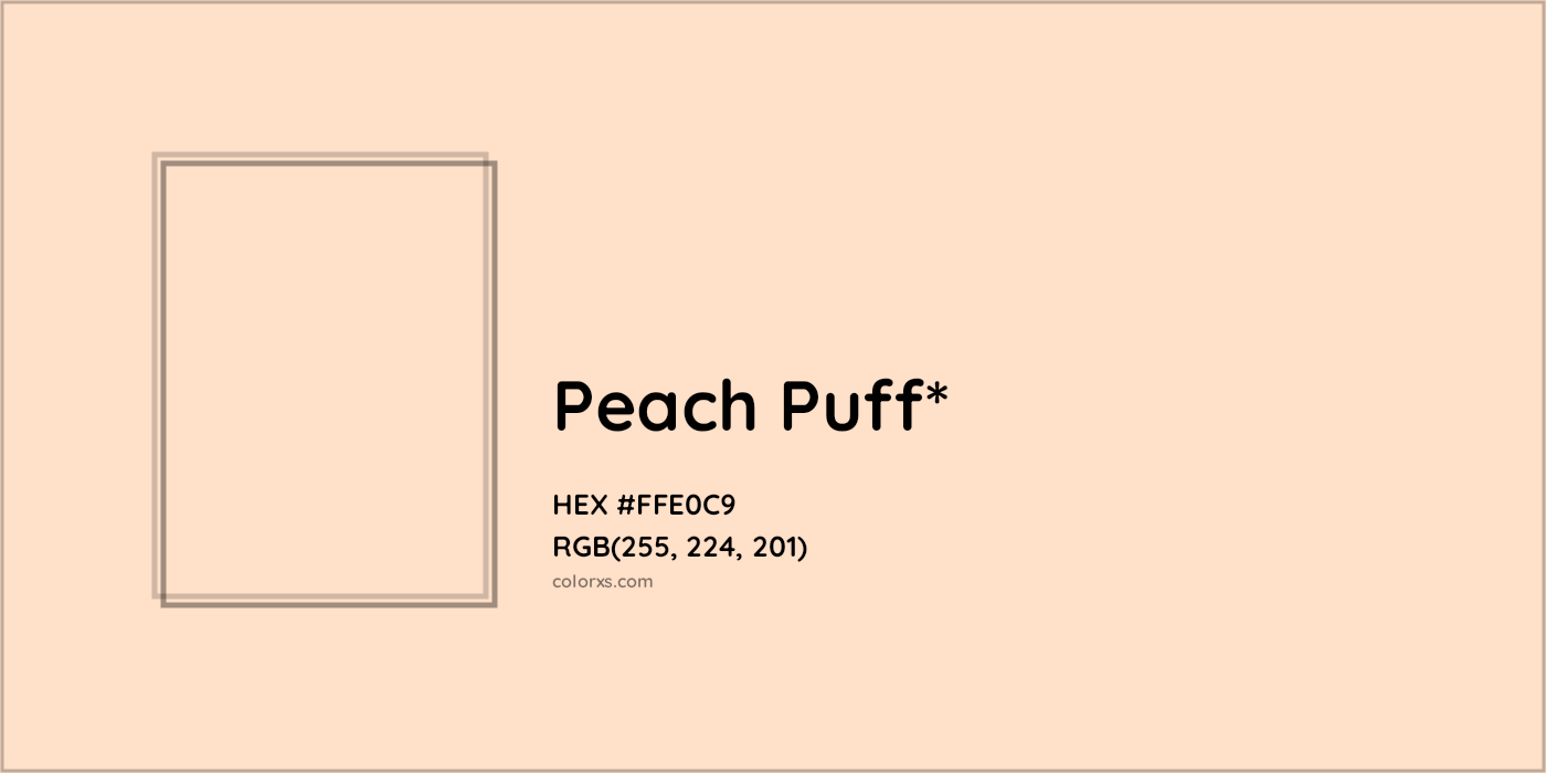 HEX #FFE0C9 Color Name, Color Code, Palettes, Similar Paints, Images