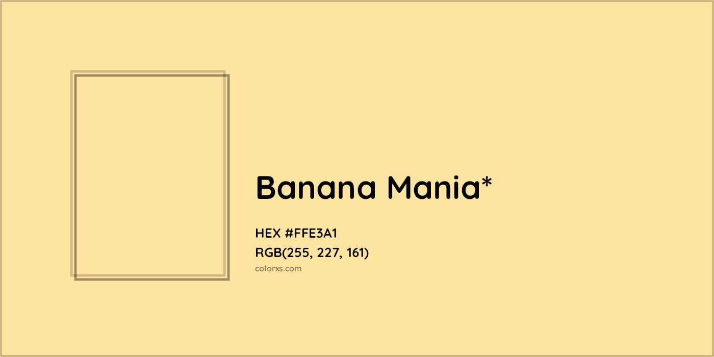 HEX #FFE3A1 Color Name, Color Code, Palettes, Similar Paints, Images