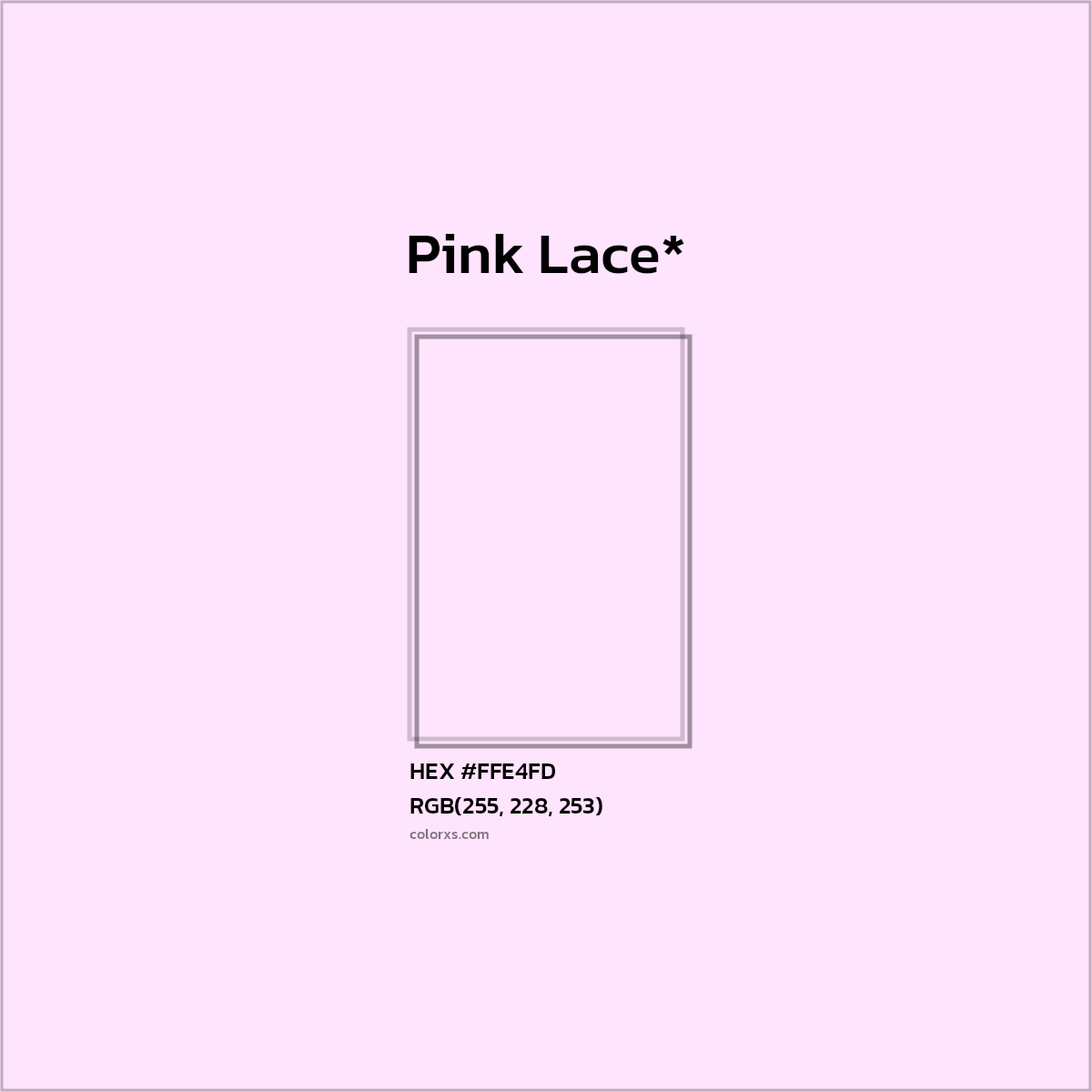HEX #FFE4FD Color Name, Color Code, Palettes, Similar Paints, Images