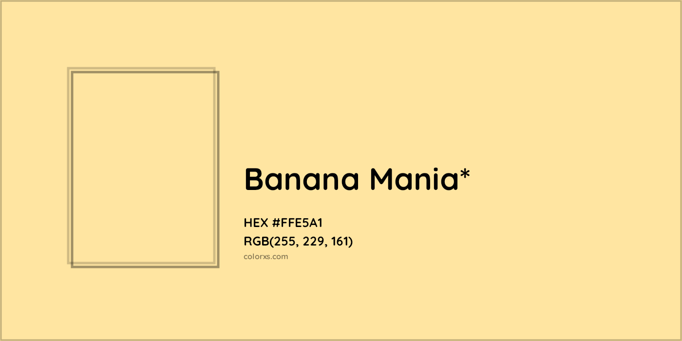 HEX #FFE5A1 Color Name, Color Code, Palettes, Similar Paints, Images