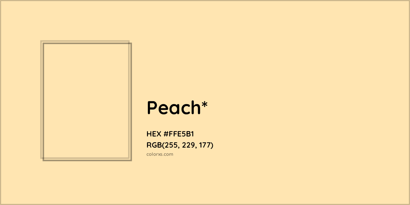 HEX #FFE5B1 Color Name, Color Code, Palettes, Similar Paints, Images