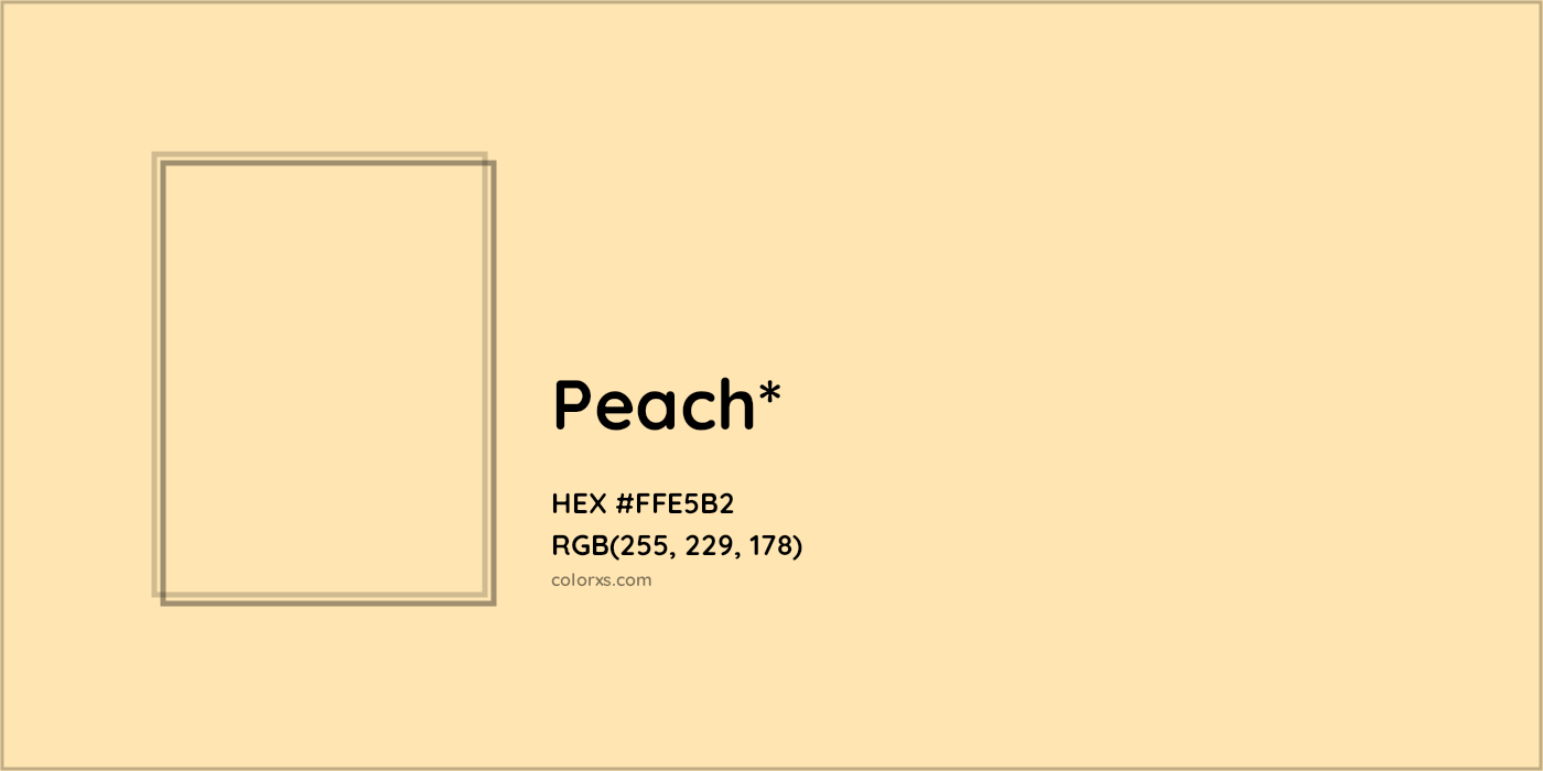 HEX #FFE5B2 Color Name, Color Code, Palettes, Similar Paints, Images