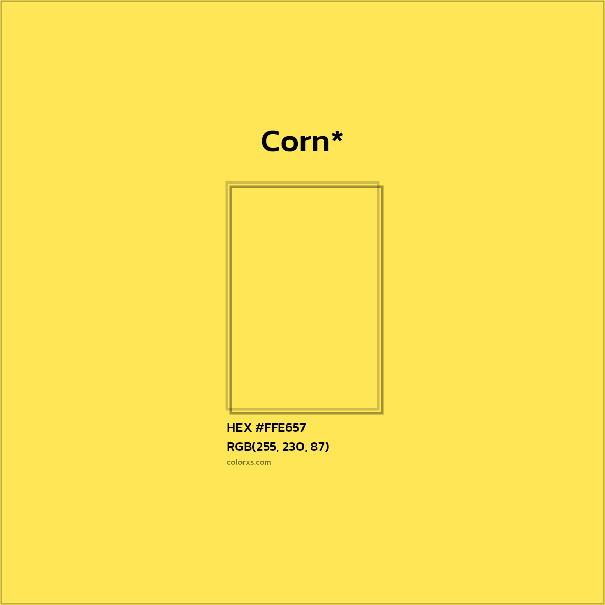 HEX #FFE657 Color Name, Color Code, Palettes, Similar Paints, Images
