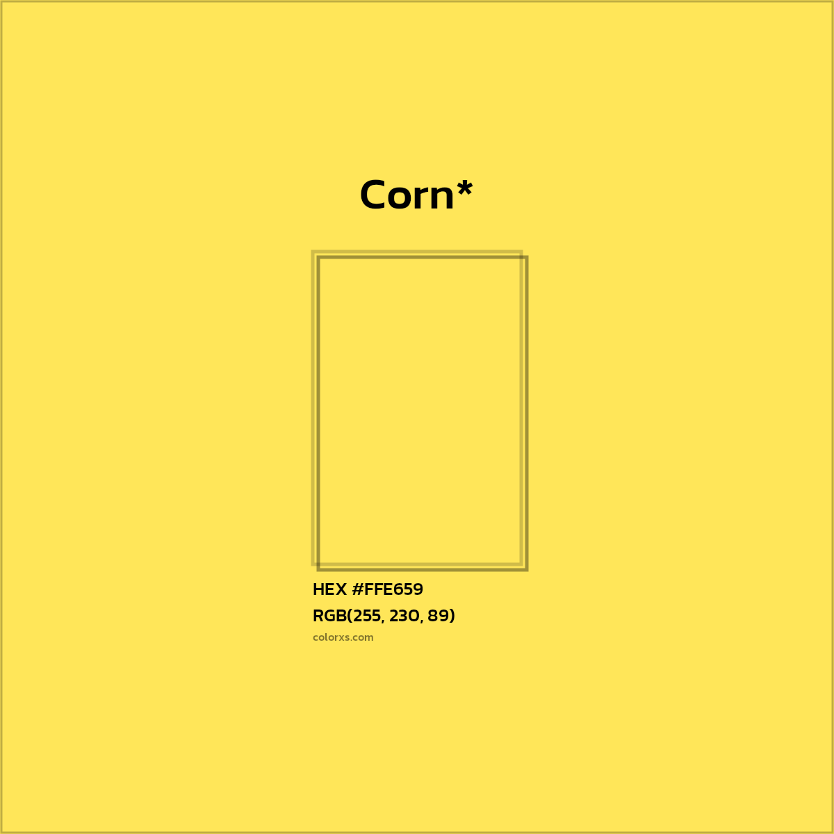 HEX #FFE659 Color Name, Color Code, Palettes, Similar Paints, Images
