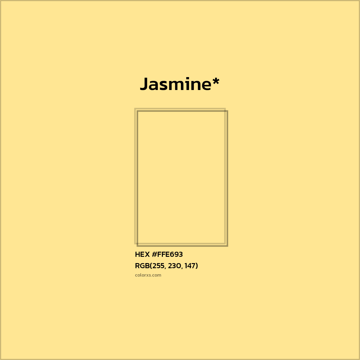 HEX #FFE693 Color Name, Color Code, Palettes, Similar Paints, Images