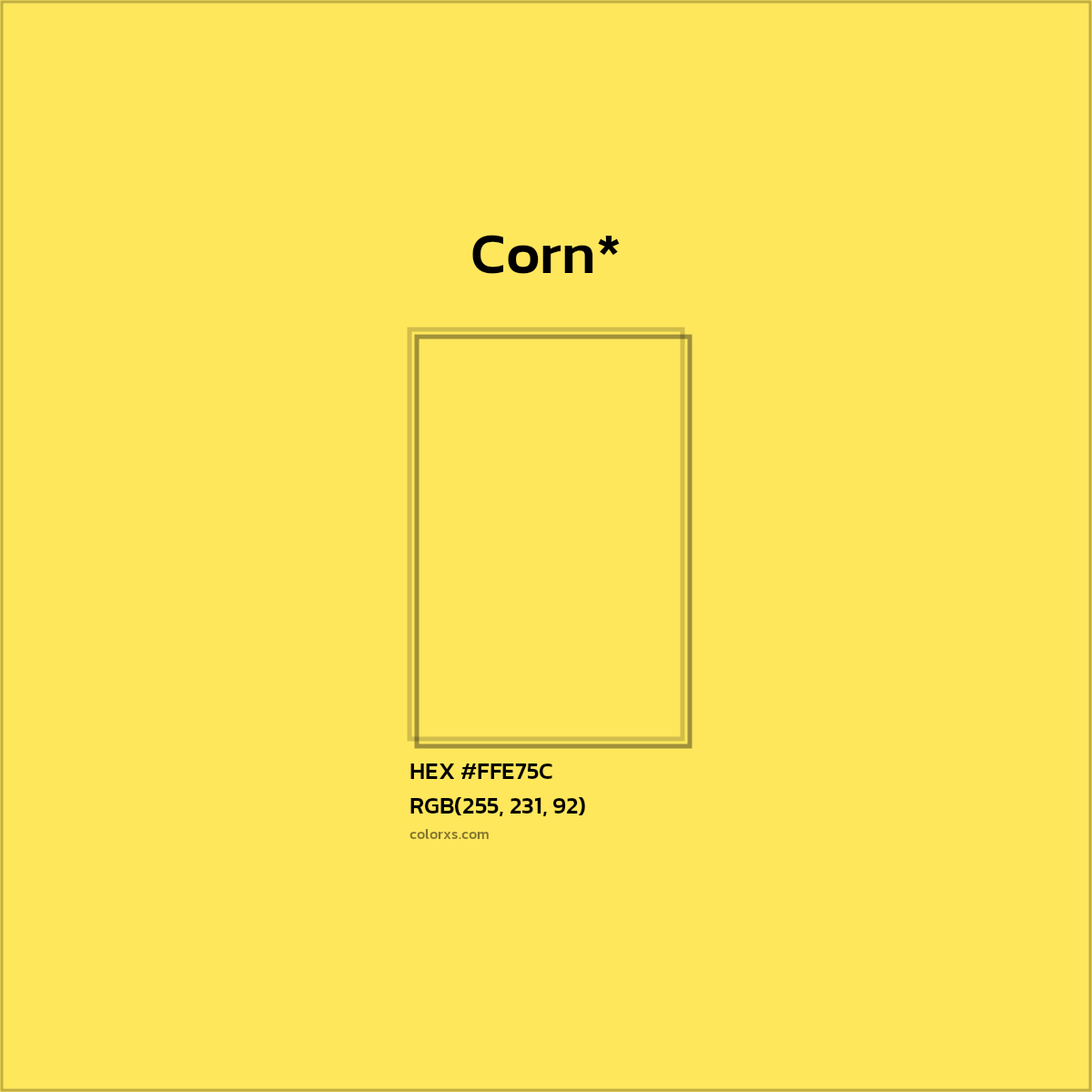 HEX #FFE75C Color Name, Color Code, Palettes, Similar Paints, Images