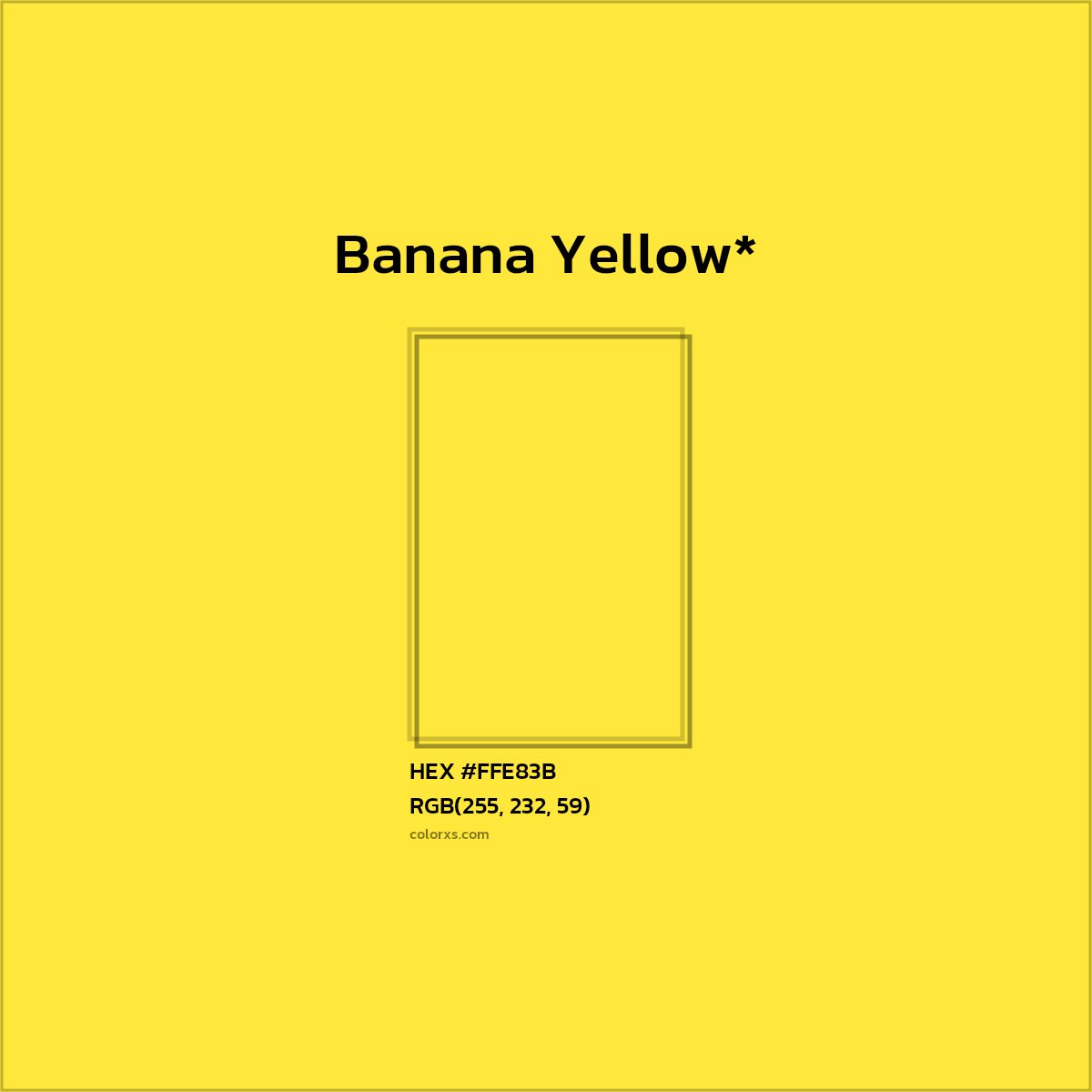 HEX #FFE83B Color Name, Color Code, Palettes, Similar Paints, Images