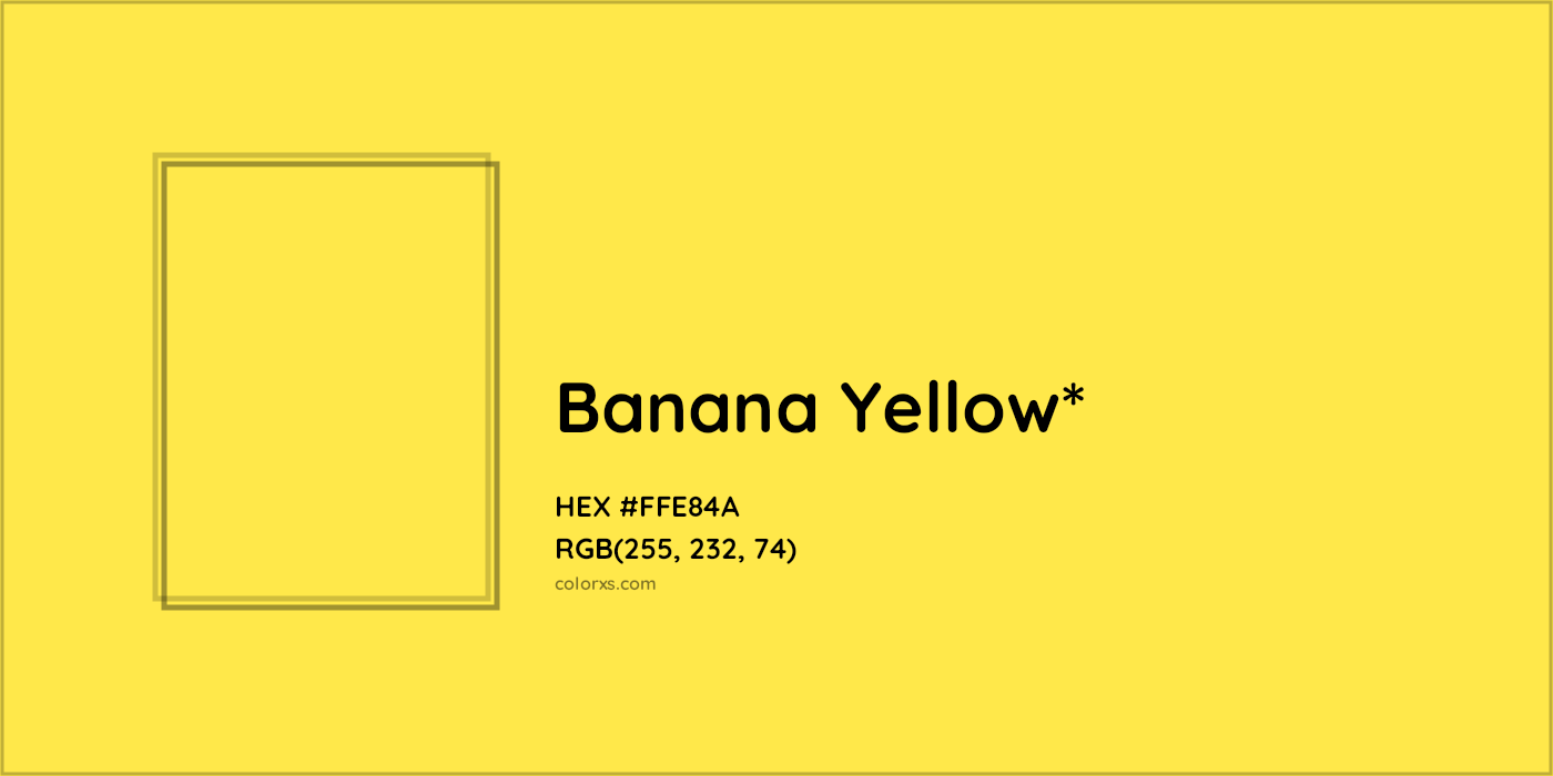 HEX #FFE84A Color Name, Color Code, Palettes, Similar Paints, Images
