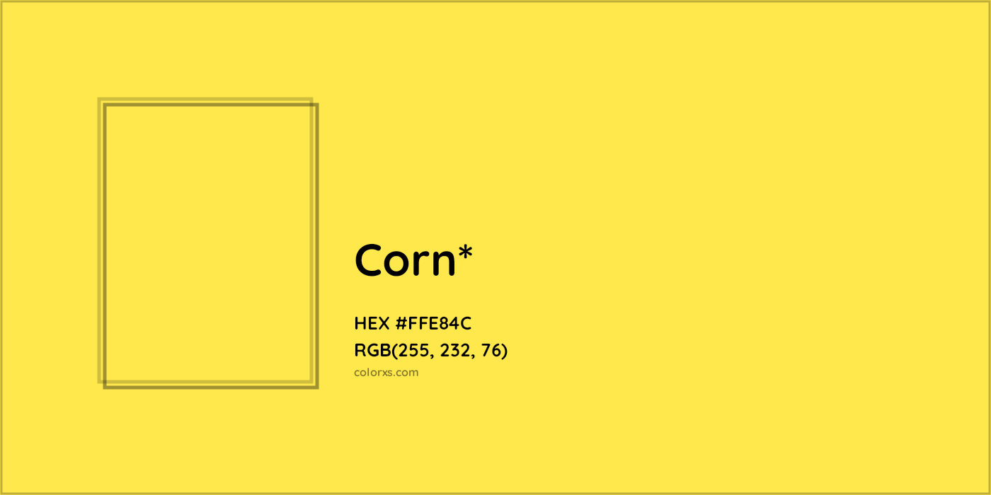 HEX #FFE84C Color Name, Color Code, Palettes, Similar Paints, Images