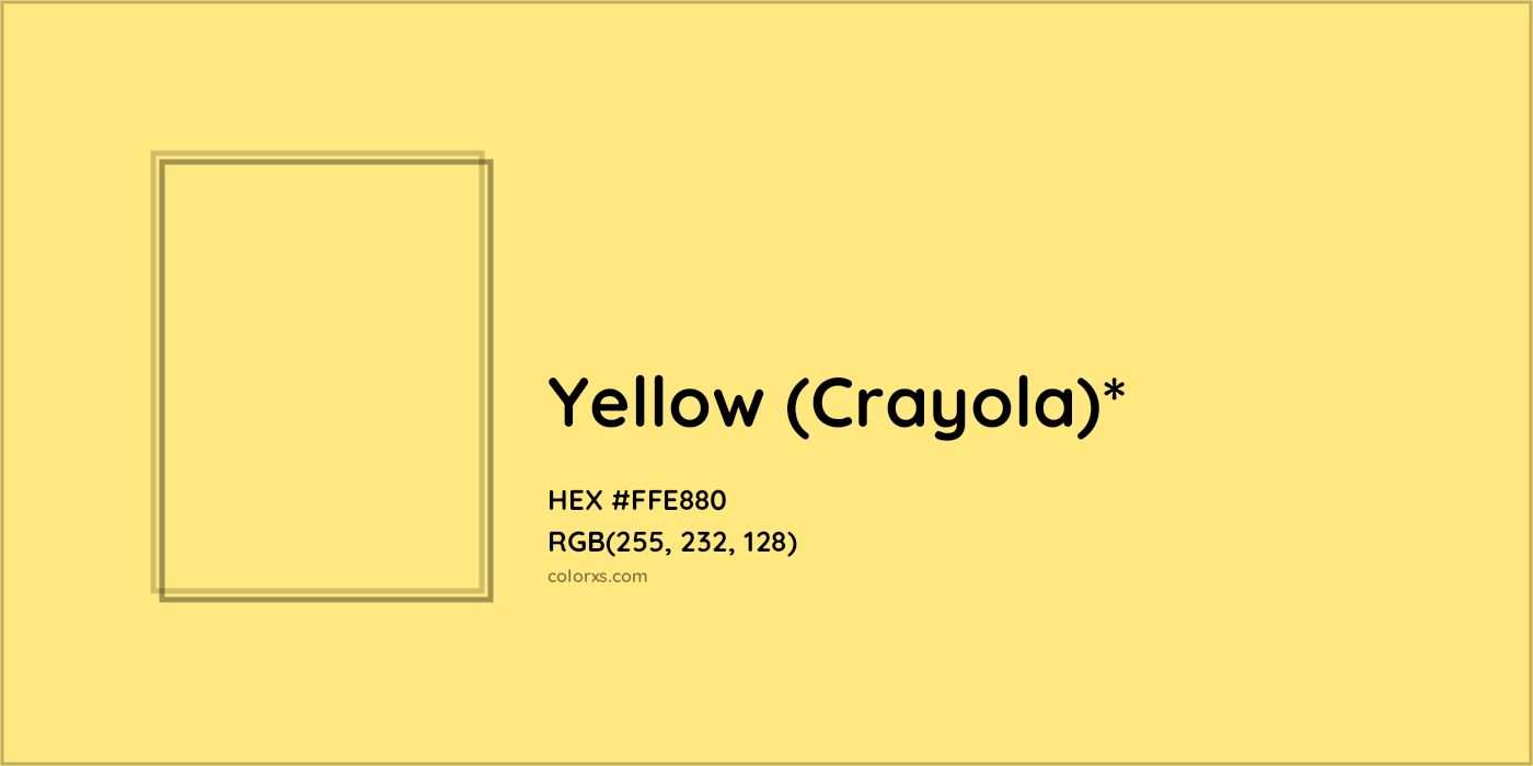 HEX #FFE880 Color Name, Color Code, Palettes, Similar Paints, Images