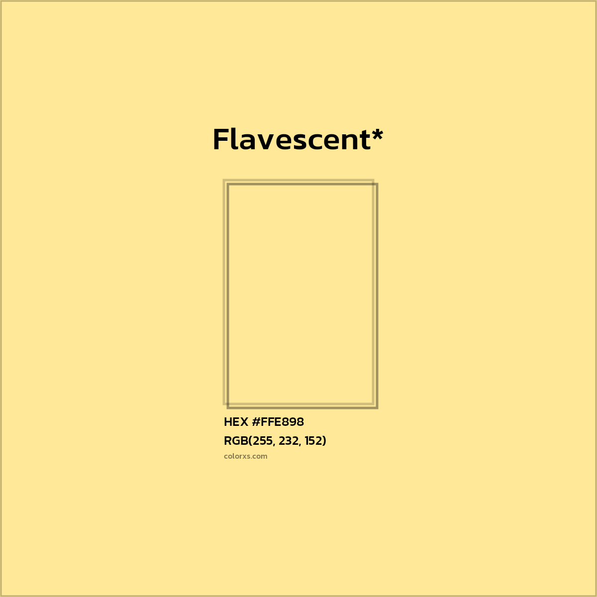 HEX #FFE898 Color Name, Color Code, Palettes, Similar Paints, Images