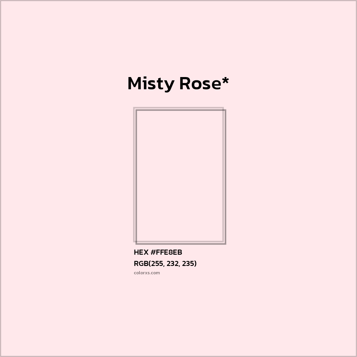 HEX #FFE8EB Color Name, Color Code, Palettes, Similar Paints, Images