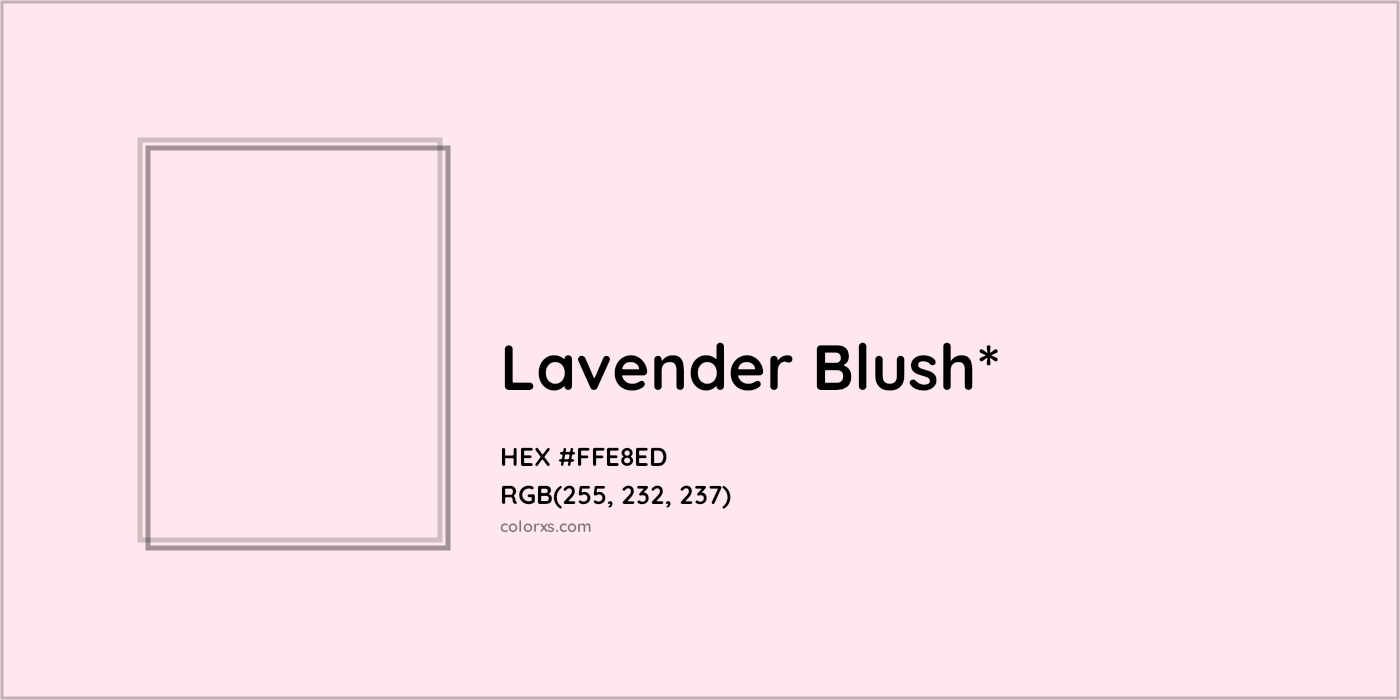 HEX #FFE8ED Color Name, Color Code, Palettes, Similar Paints, Images