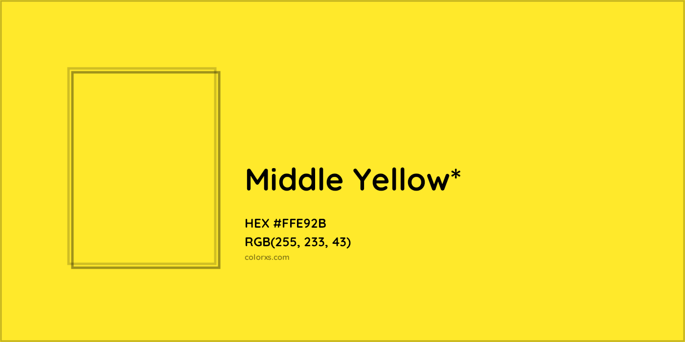 HEX #FFE92B Color Name, Color Code, Palettes, Similar Paints, Images