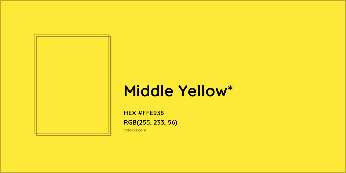 HEX #FFE938 Color Name, Color Code, Palettes, Similar Paints, Images
