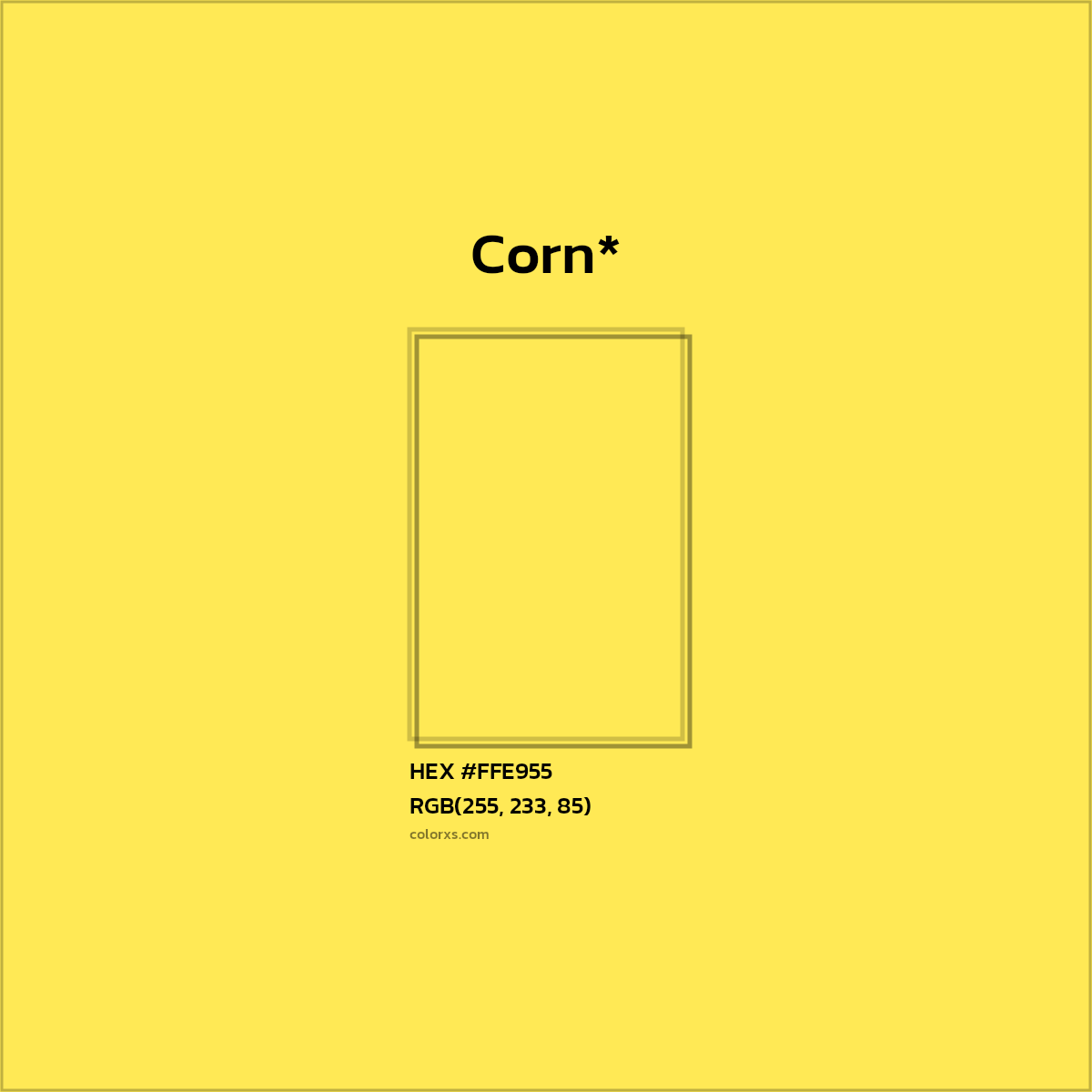 HEX #FFE955 Color Name, Color Code, Palettes, Similar Paints, Images
