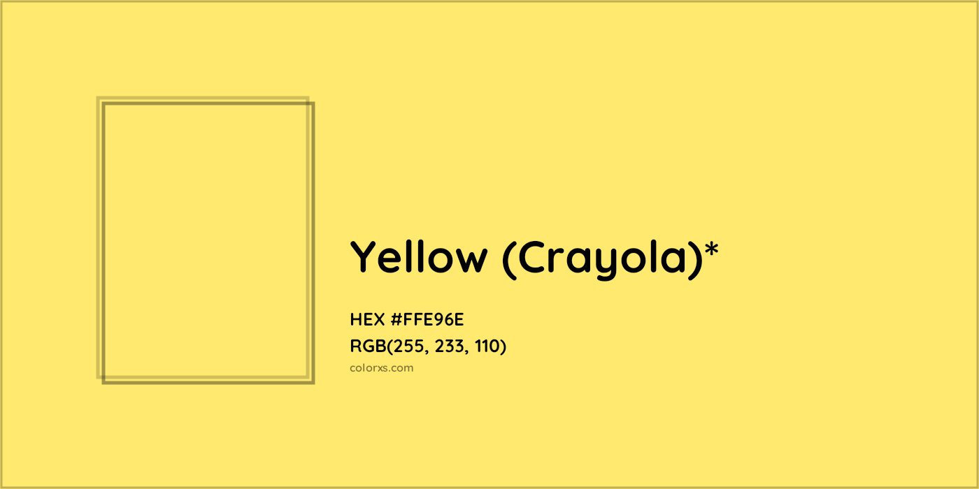 HEX #FFE96E Color Name, Color Code, Palettes, Similar Paints, Images