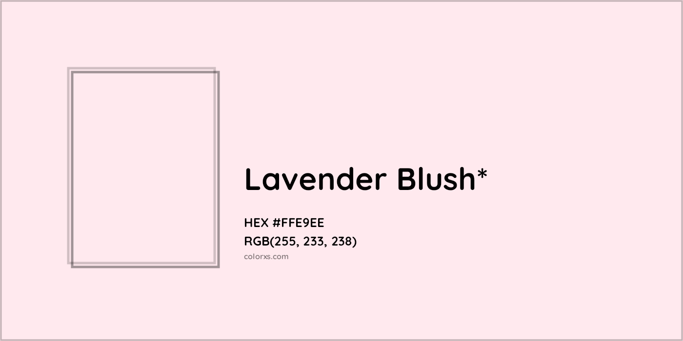 HEX #FFE9EE Color Name, Color Code, Palettes, Similar Paints, Images