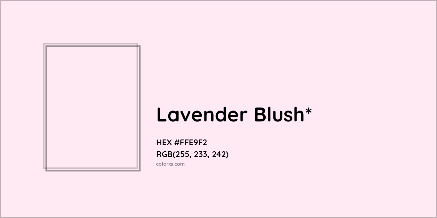 HEX #FFE9F2 Color Name, Color Code, Palettes, Similar Paints, Images