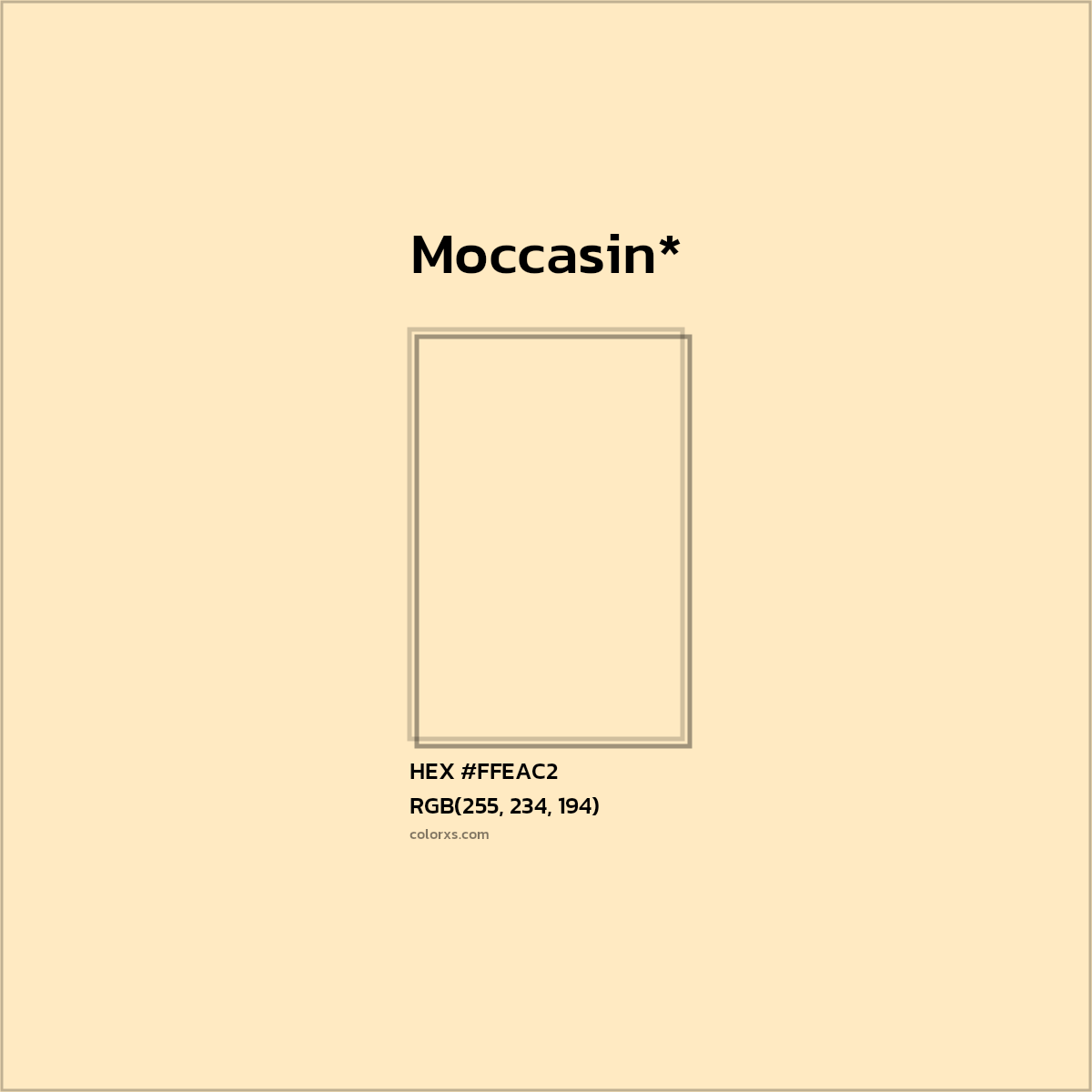 HEX #FFEAC2 Color Name, Color Code, Palettes, Similar Paints, Images