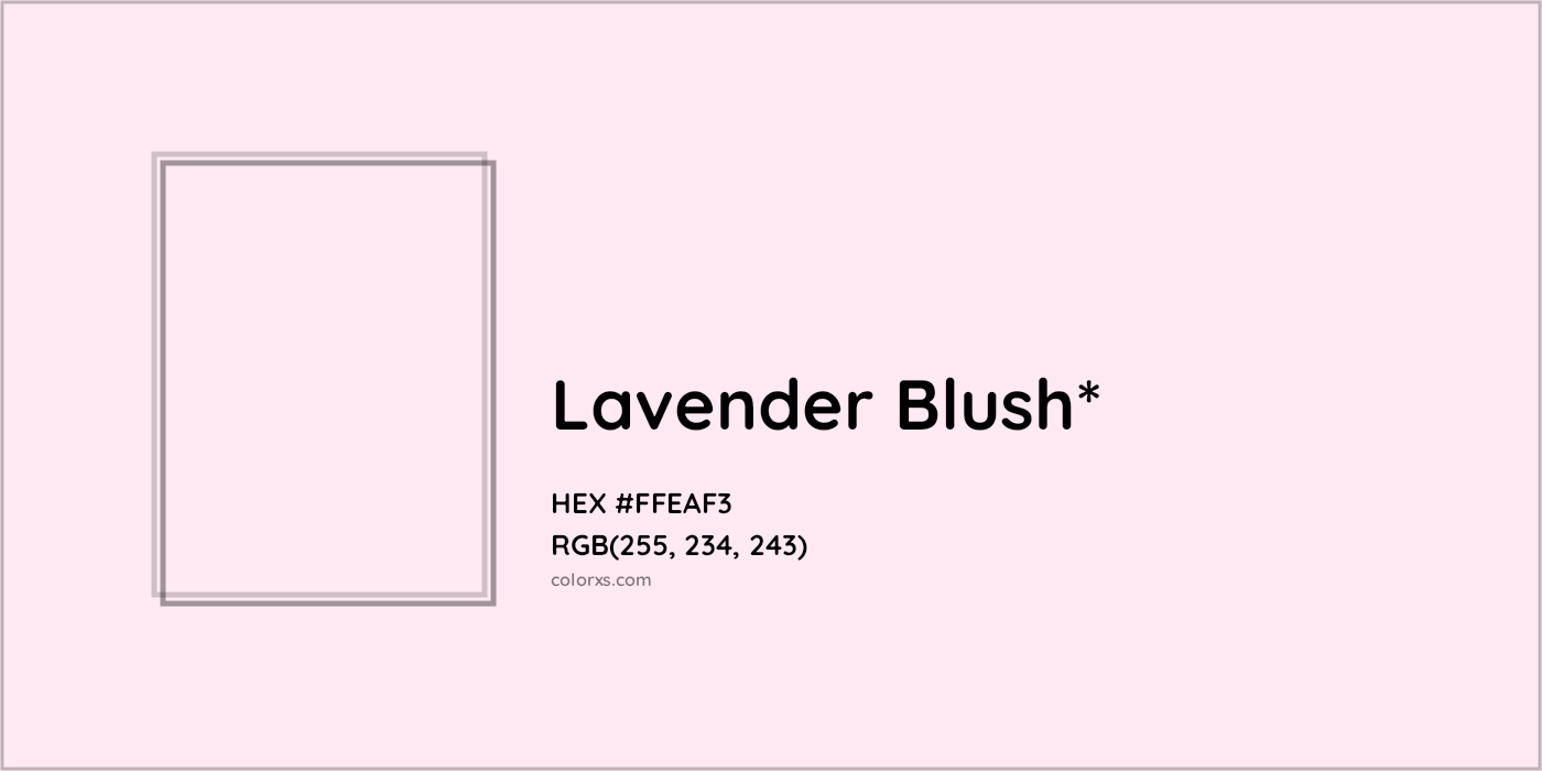 HEX #FFEAF3 Color Name, Color Code, Palettes, Similar Paints, Images