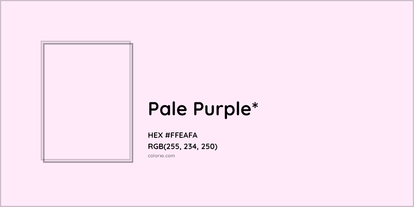 HEX #FFEAFA Color Name, Color Code, Palettes, Similar Paints, Images