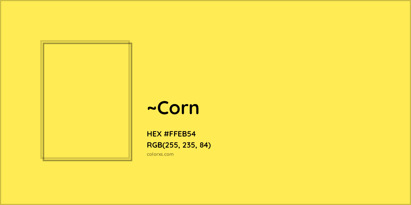 HEX #FFEB54 Color Name, Color Code, Palettes, Similar Paints, Images
