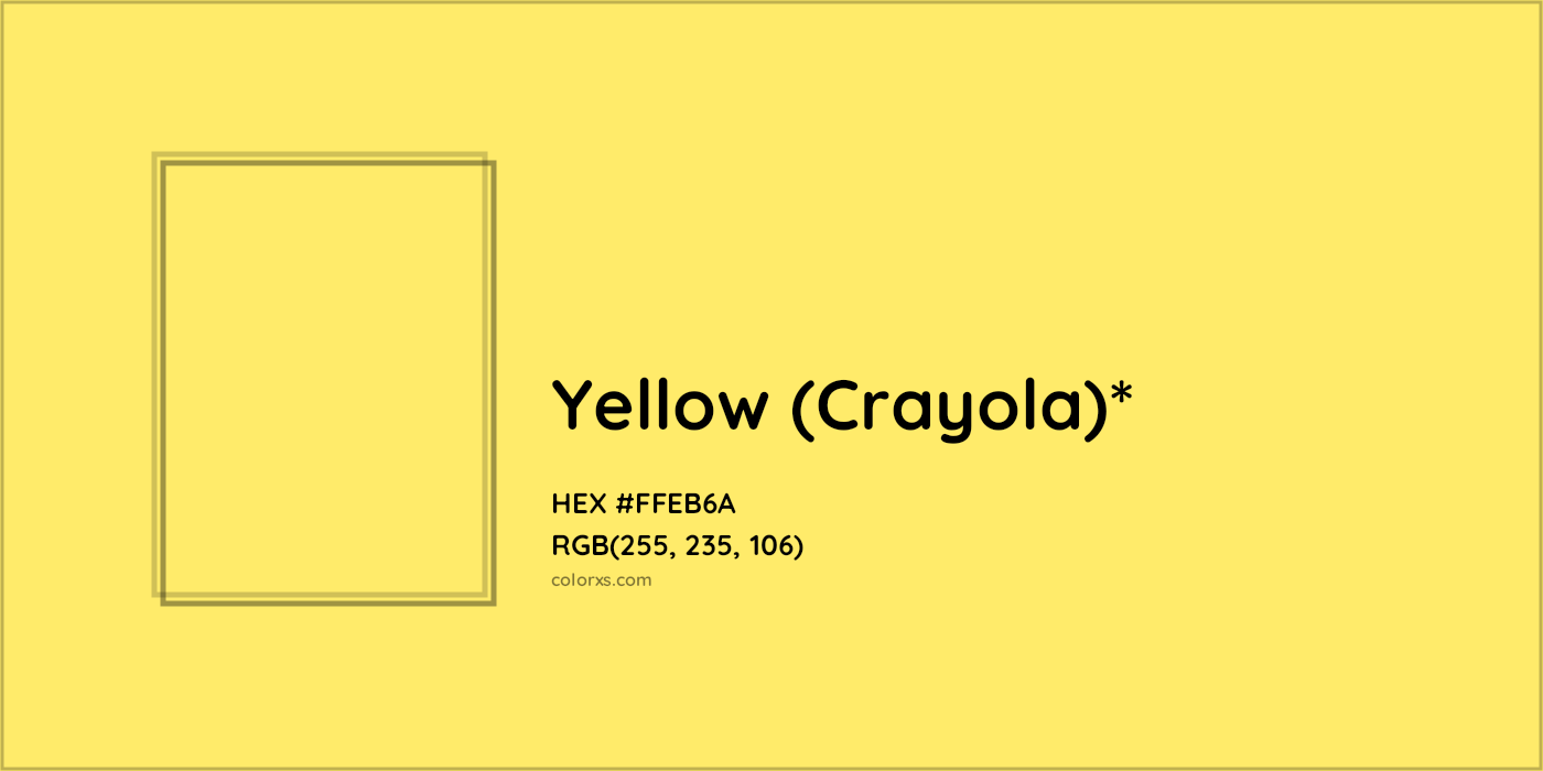 HEX #FFEB6A Color Name, Color Code, Palettes, Similar Paints, Images