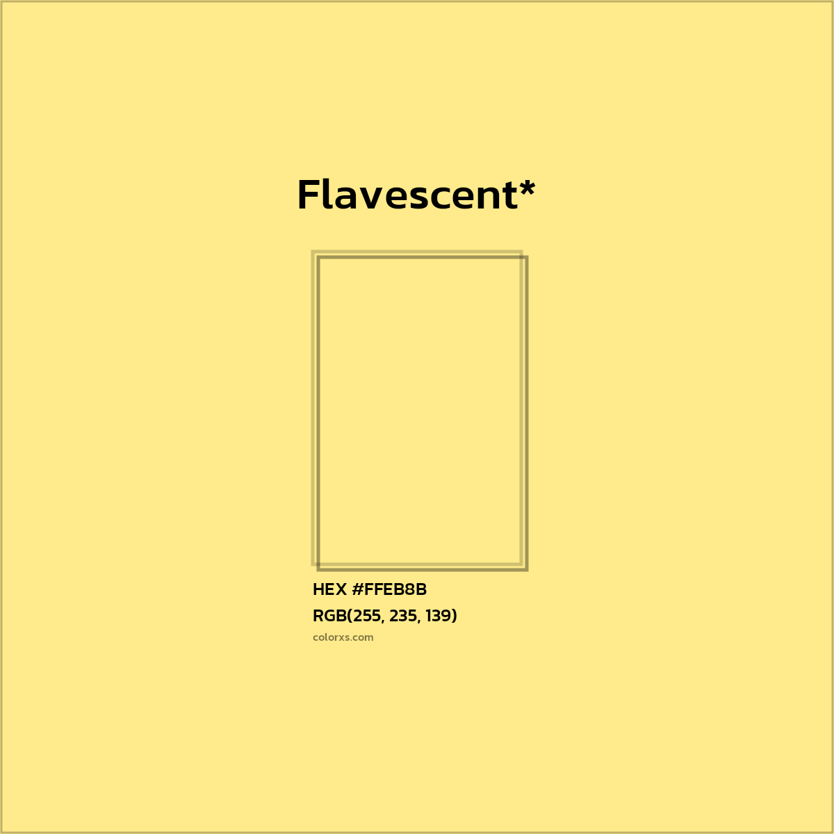 HEX #FFEB8B Color Name, Color Code, Palettes, Similar Paints, Images