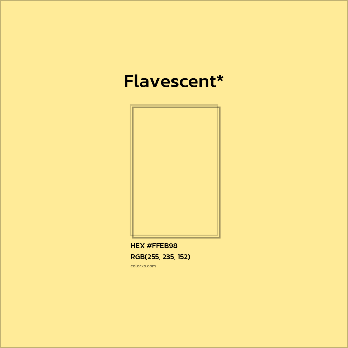 HEX #FFEB98 Color Name, Color Code, Palettes, Similar Paints, Images