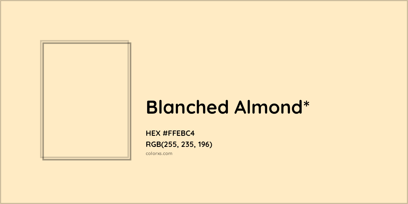 HEX #FFEBC4 Color Name, Color Code, Palettes, Similar Paints, Images